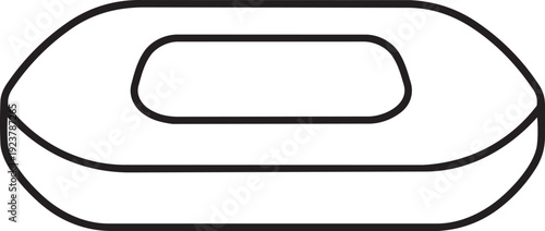 Minimalist icon representing a vector file format placeholder