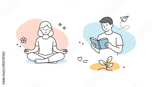 Organic minimal background. Soft blobs, faded edges, and subtle texture noise arranged asymmetrically, expressing beauty in imperfection and