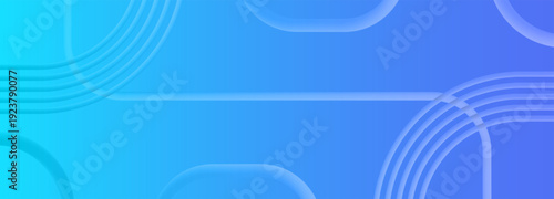 Abstract Blue Gradient Background with Geometric Shapes and Lines.