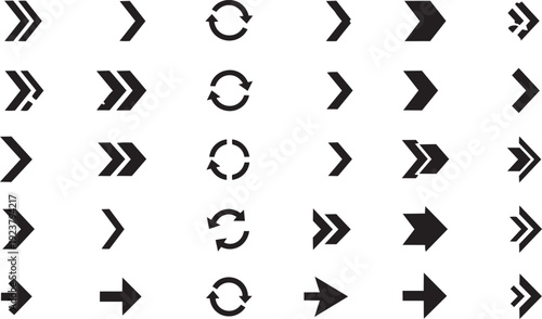 Arrow icon set