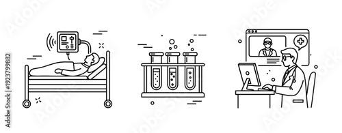 Healthcare innovation: telemedicine consultation, medical testing, and remote patient monitoring