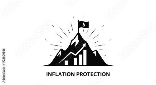inflation protection business concept illustration