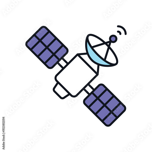Satellite  vector icon