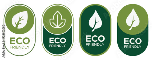 Eco friendly labels, organic natural sustainable stickers for product packaging