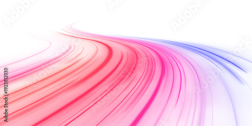 Magenta neon ribbons twist across the dark sky, creating flowing trails of speed, energy, and futuristic digital motion. PNG