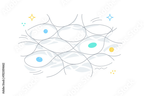 Water caustics textures. Abstract editorial background with floating light patterns and subtle motion lines, capturing the quiet shimmer of