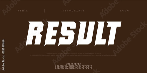Result, Creative digital sport Modern Future Italic Alphabet Font. Typography urban style fonts for technology, digital, movie logo italic style. vector illustration
