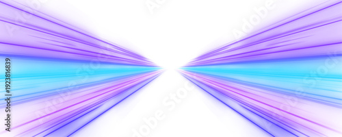 Purple and cyan neon arcs swirl energetically across the dark canvas, producing trails that evoke acceleration, motion, and energy. PNG