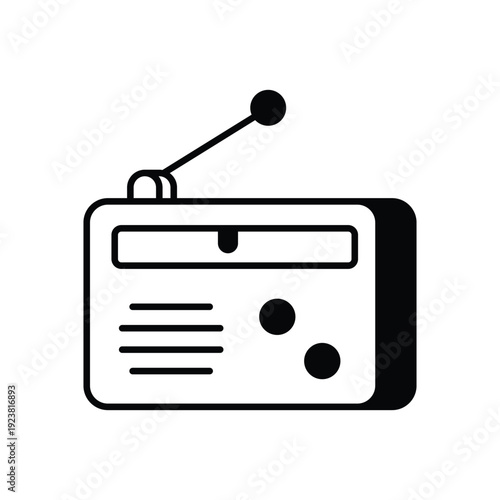 Radio  vector icon