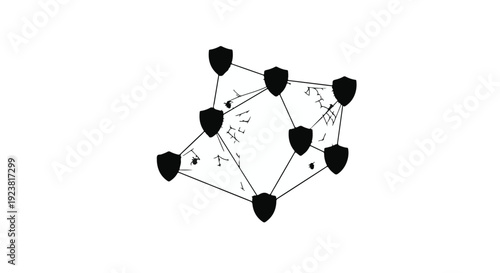 black and white molecular structure diagram