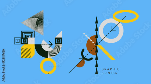 Eye. Digital vision. Researcher looking at substance. Abstract geometric pattern. Art composition. Cover design template. Illustration for brochure, poster, card, poster, presentation, flyer or banner
