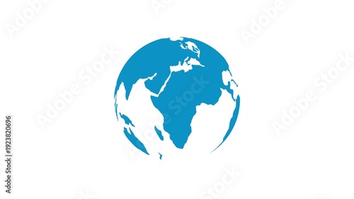 World, Earth clouds planet. Animation of spinning planet Earth on white background. HD,  Elements of this image furnished by NASA icon animation video