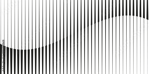 abstract black big to small irregular line pattern.