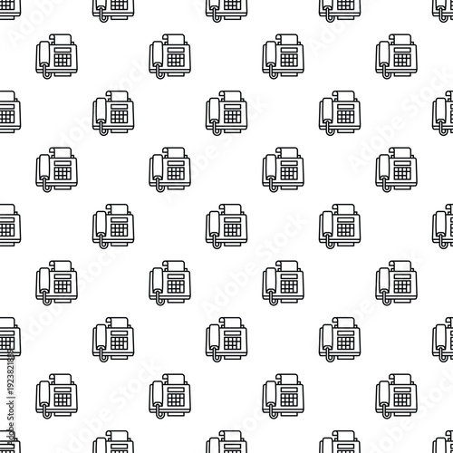 Fax machines creating a continuous telecommunication pattern