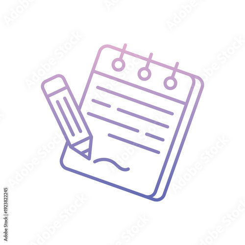 Notebook  vector icon