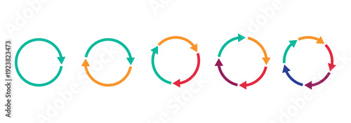 Circle of arrows. Recycle, repeat, refresh icon vector