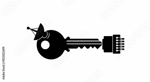 Creative key combining technology and celebration elements for security or access concepts