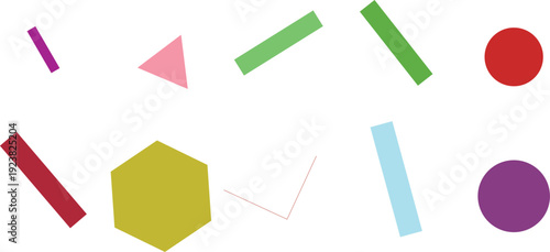 Vibrant abstract geometric shapes background for modern creative design projects, banners, presentations, and educational graphics.