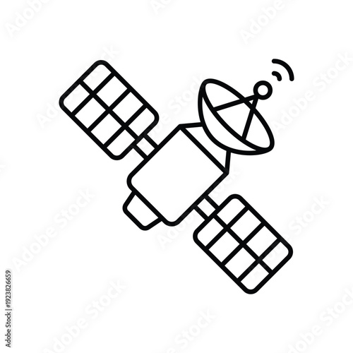 Satellite  vector icon