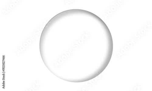 Circular White Frame Element
