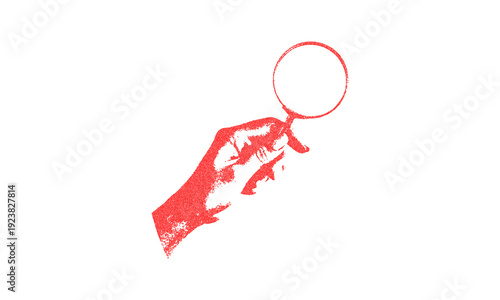 Hand Holding Magnifying Glass
