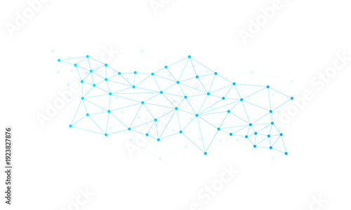 Abstract Blue Network Mesh