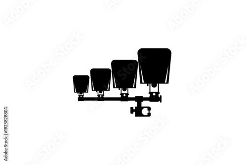 Target Practice Silhouette: A monochrome shot of silhouettes, offering a stark contrast and graphic appeal, ideal for projects about accuracy and precision.