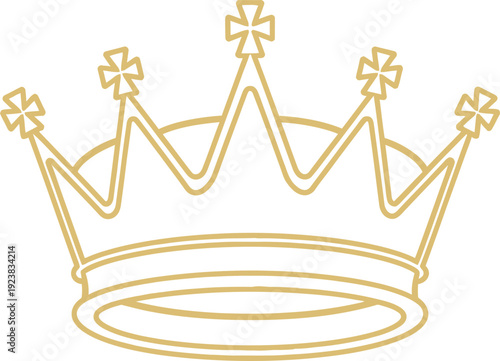 Golden crown illustration