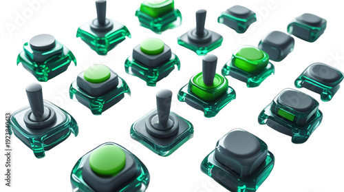 Industrial Joysticks Collection For Control Systems And Automation