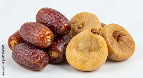 Eid al Fitr celebration with a platter of halal dates and dried fruits, showcasing Muslim tradition and festive food, during Ramadan end celebration.