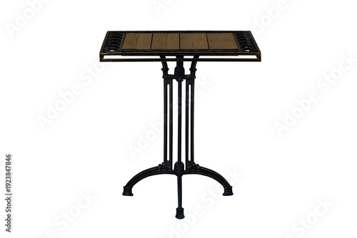 table isolated on a white background. outdoor furniture