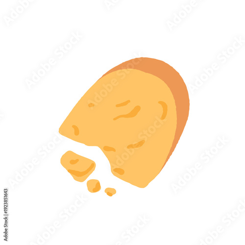 Cartoon cheese types. Italian swiss or goat cheeses type, cheddar mozzarella brie gouda parmesan french curd milk dairy food slices breakfast snack, set neat vector illustration original artwork