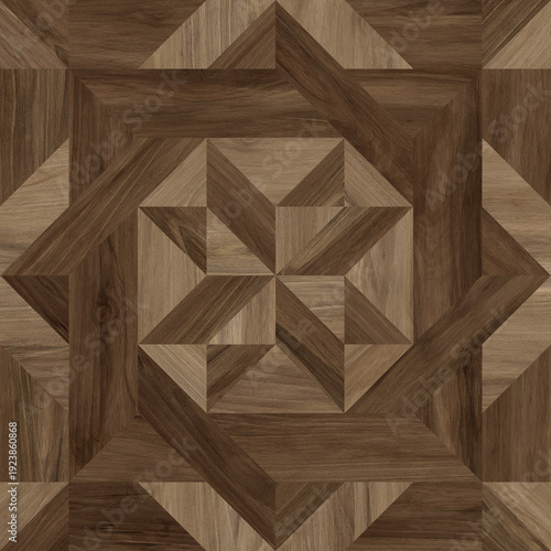 Modern seamless geometric pattern with natural textures: marble, wood, stone, cement, terrazzo. Ideal for interior design, wallpaper, packaging, textiles, tiles, and parquet flooring.