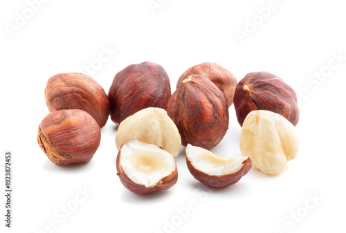 Wallpaper Mural Hazelnuts isolated on the white background Torontodigital.ca
