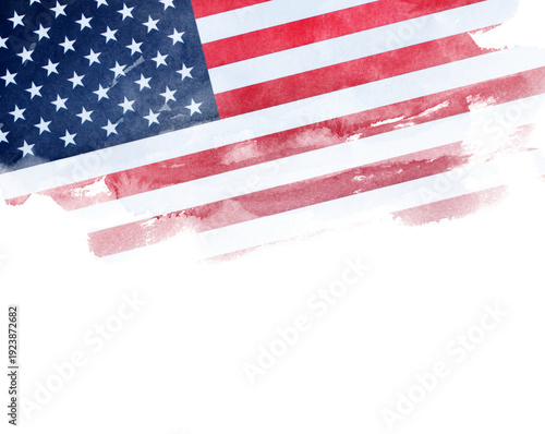 Wallpaper Mural Grunge USA flag. American flag with grunge texture. Torontodigital.ca