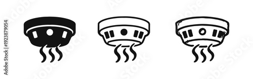 Modern Hand Dryer Icon Set for Bathroom and Public Hygiene Solutions