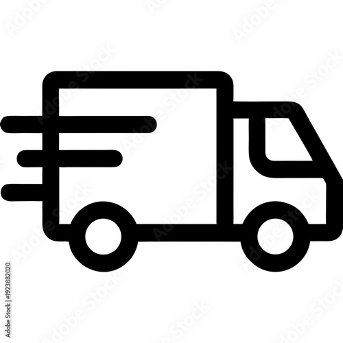 fast delivery track    isolated on a white background  illustration vector icon symbol button cartoon 