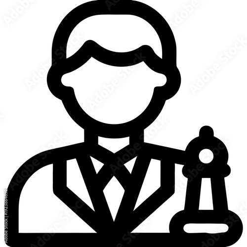 Chess player game illustration vector icon symbol button cartoon isolated