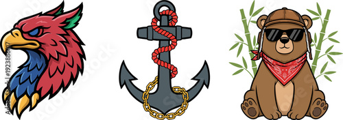 Diverse Cartoon Vector Illustrations Collection Set