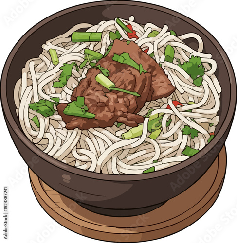 Warm, spicy, beefy noodle perfection