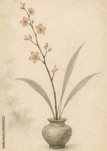 Elegant floral art piece