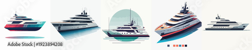 vector of yacht
