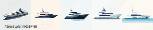 vector of yacht