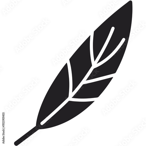 Bird feather isolated on white background illustration vector icon symbol button cartoon isolated