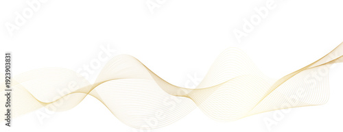 Elegant swoosh gold lines for luxury branding, presentations or banners