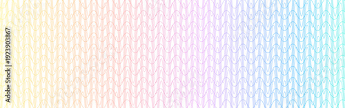 Guilloche passport rainbow watermark intersecting wavy lines background with pastel rainbow gradient 