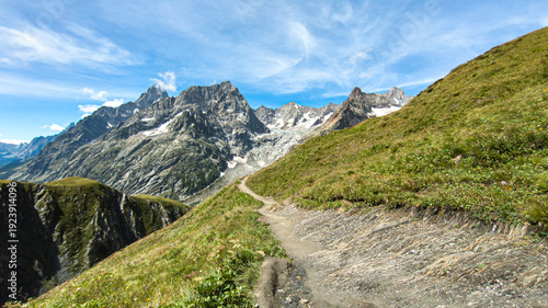 The Tour du Mont Blanc crosses France, Italy, and Switzerland, offering breathtaking views of glaciers, alpine passes, and the highest peak in the Alps.