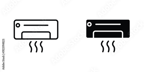 Air conditioner icon graphic design vector symbols. Best for Graphics