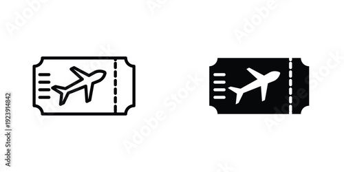 Air tickets icon graphic design vector symbols. Best for Graphics