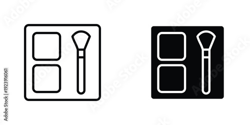 Blusher icon graphic design vector symbols. Best for Graphics